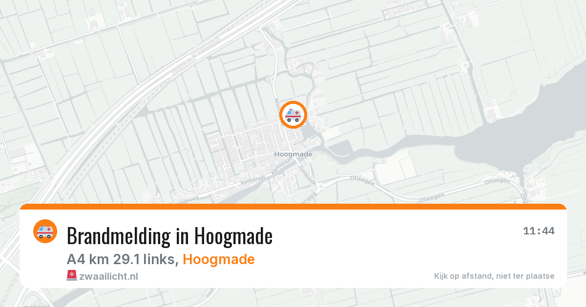 Brandmelding in Hoogmade — 7 feb 2026