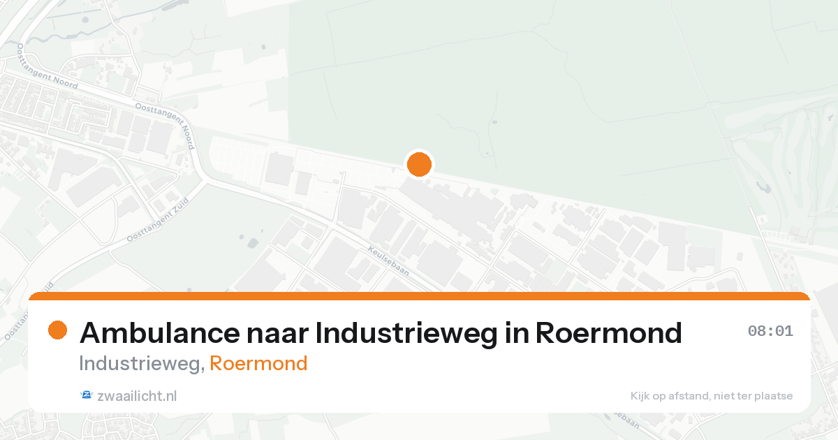 Ambulance naar Industrieweg in Roermond — 24 aug 2026