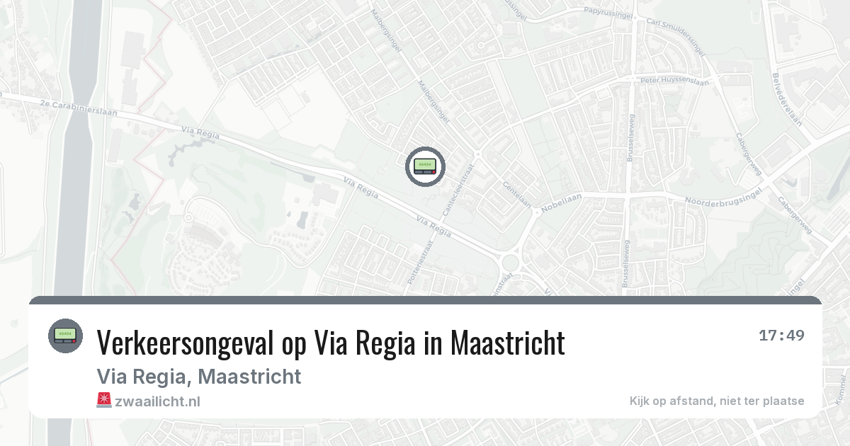 Verkeersongeval op Via Regia in Maastricht — 11 aug 2026