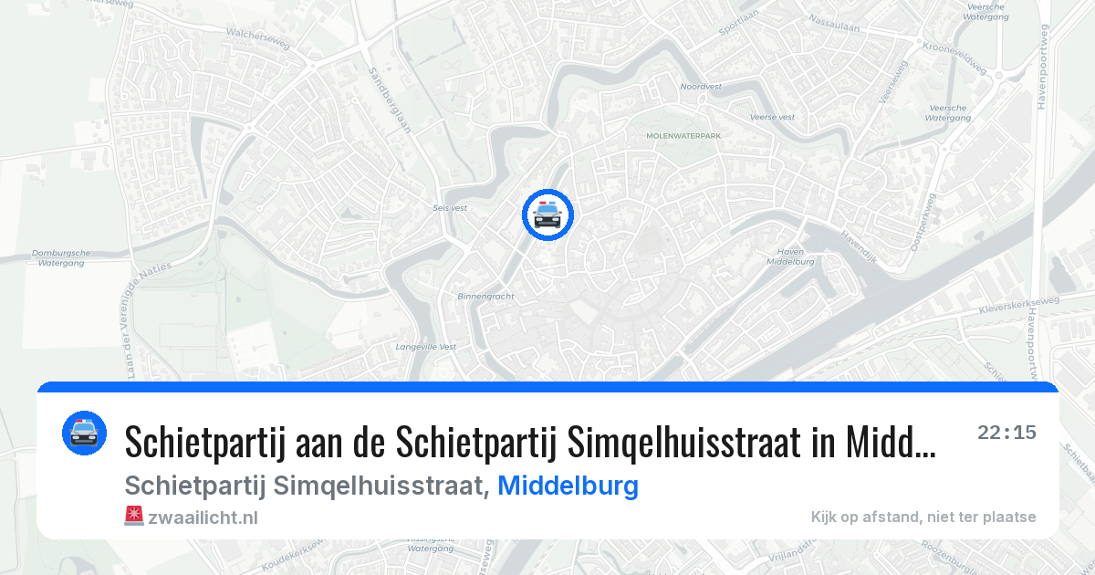 Schietpartij aan de Schietpartij Simqelhuisstraat in Middelburg — 20 jun 2026