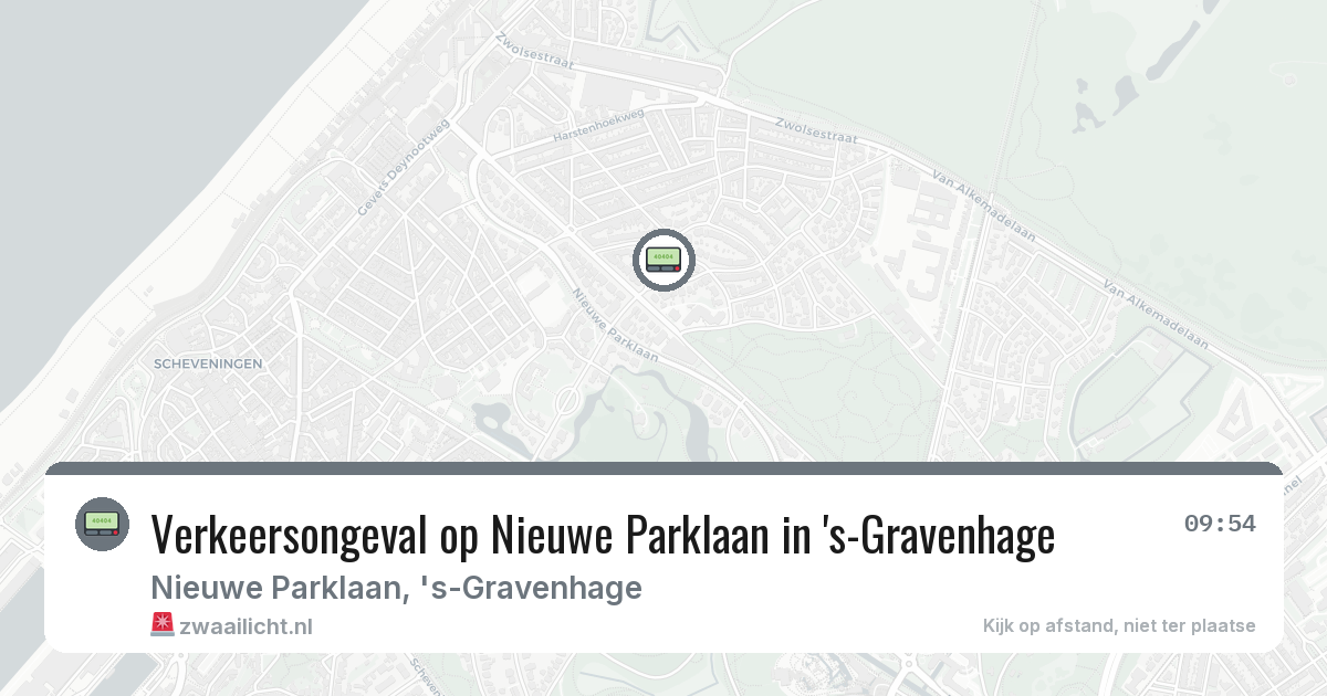 Verkeersongeval op Nieuwe Parklaan in 's-Gravenhage — 5 feb 2026
