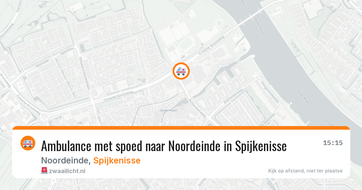 Ambulance met spoed naar Noordeinde in Spijkenisse — 23 mei 2026