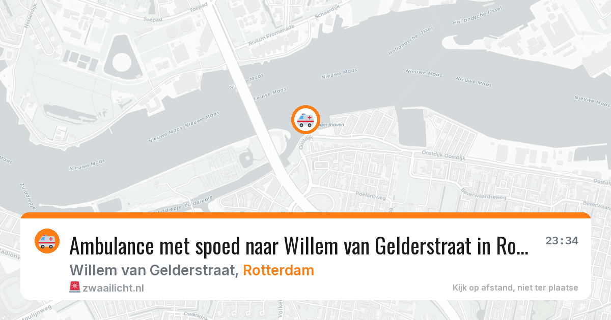 Ambulance met spoed naar Willem van Gelderstraat in Rotterdam — 11 jun 2026