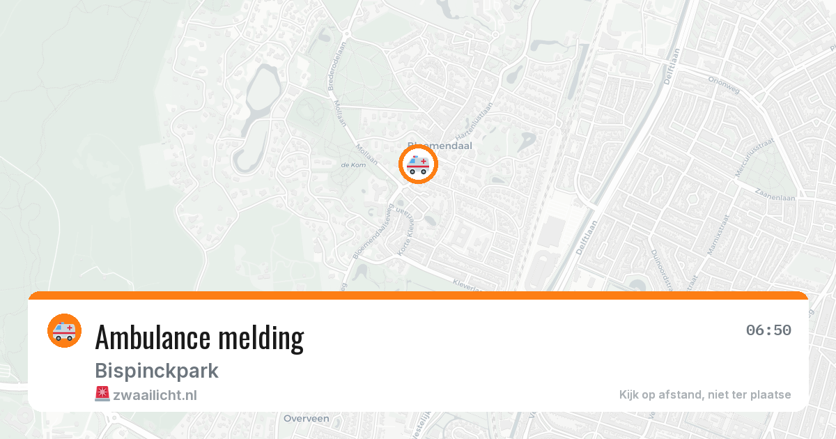 Ambulance melding — 15 mei 2026