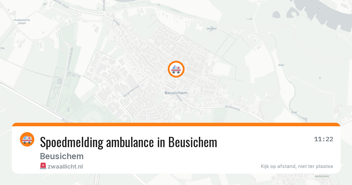 Spoedmelding ambulance in Beusichem — 6 apr 2026
