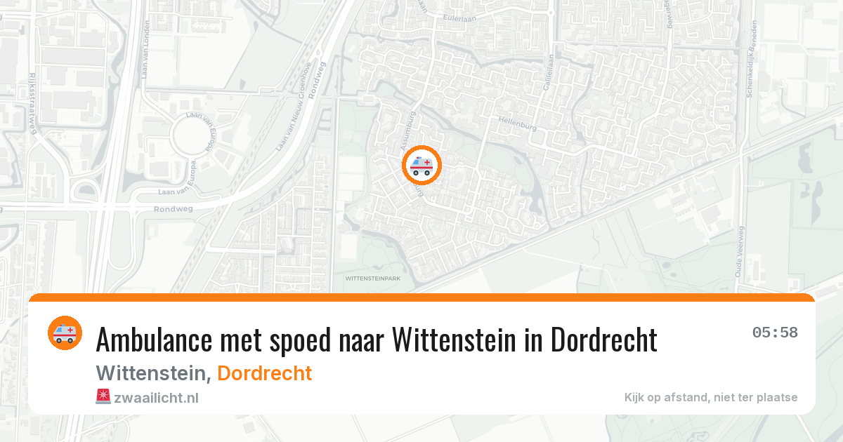 Ambulance met spoed naar Wittenstein in Dordrecht — 30 jan 2026