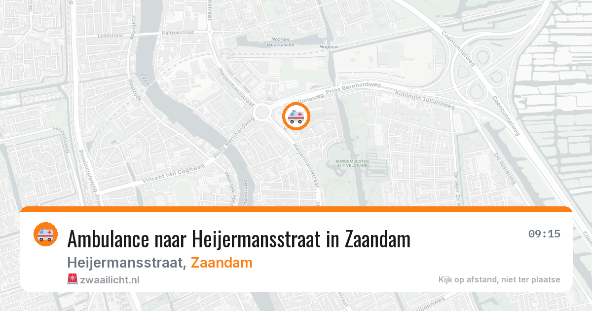 Ambulance naar Heijermansstraat in Zaandam — 11 apr 2026