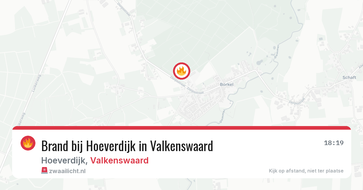 Brand bij Hoeverdijk in Valkenswaard — 29 jun 2026