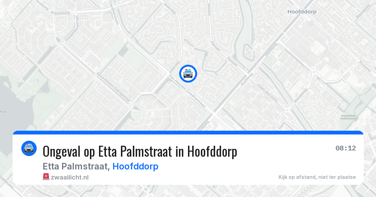 Ongeval op Etta Palmstraat in Hoofddorp — 11 jun 2026