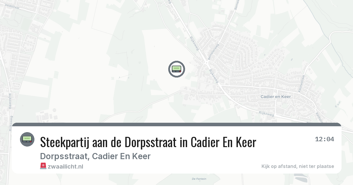 Steekpartij aan de Dorpsstraat in Cadier En Keer — 9 mrt 2026