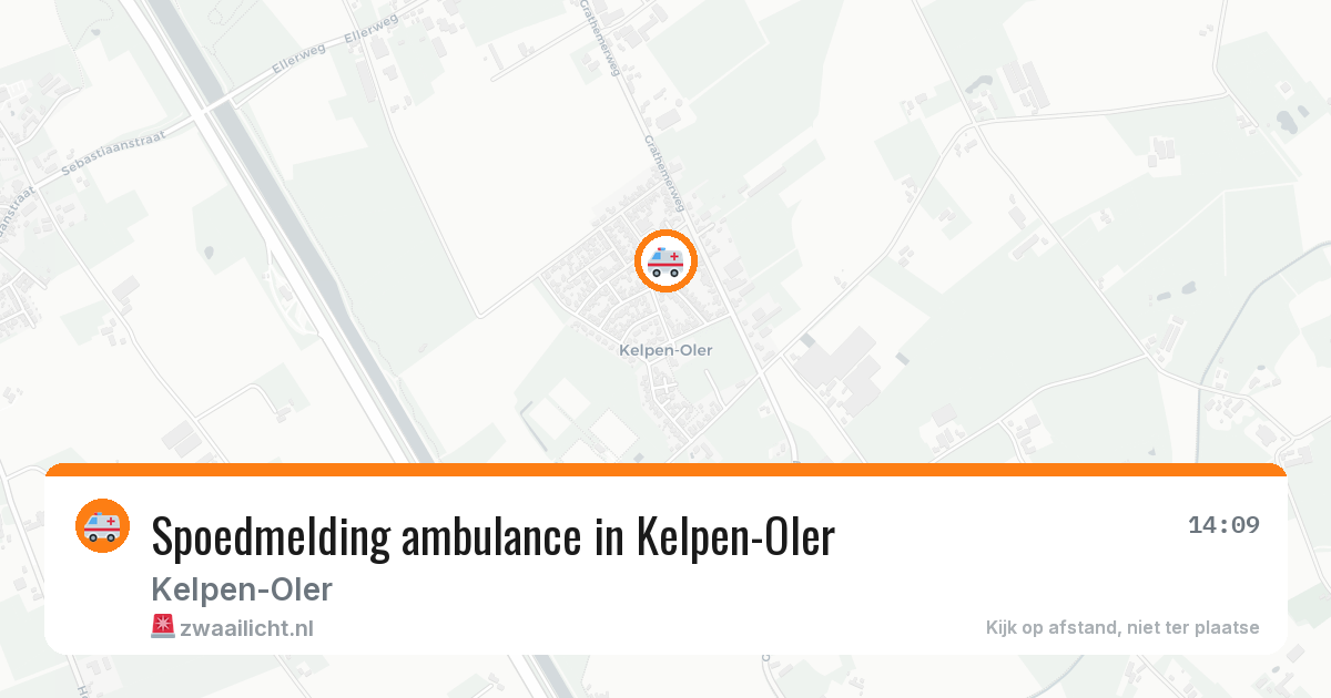 Spoedmelding ambulance in Kelpen-Oler — 15 mrt 2026