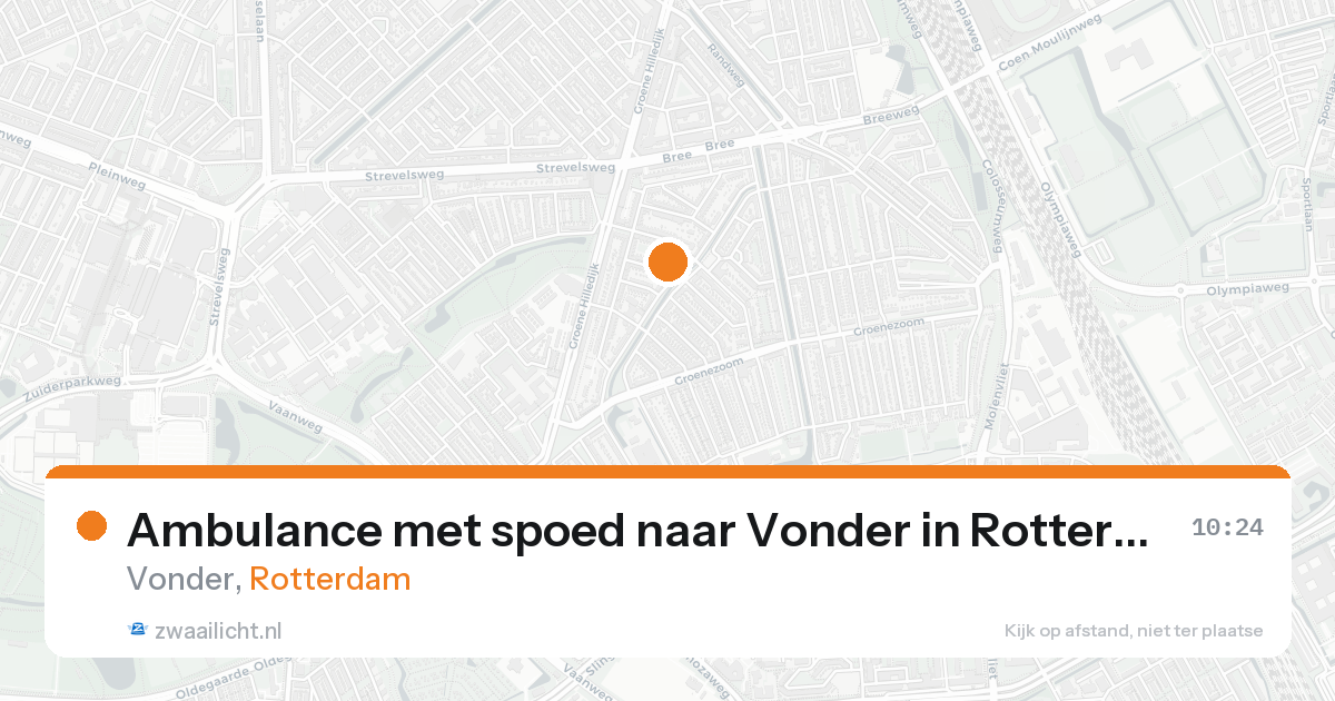 Ambulance met spoed naar Vonder in Rotterdam — 31 jan 2026