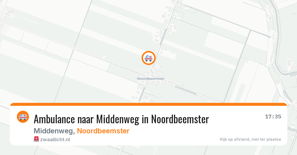 Ambulance naar Middenweg in Noordbeemster — 8 jul 2026