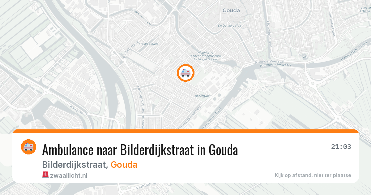 Ambulance naar Bilderdijkstraat in Gouda — 10 jun 2026