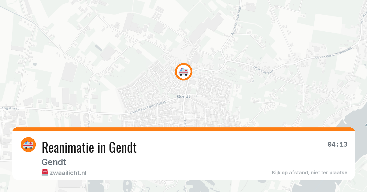 Reanimatie in Gendt — 25 jul 2026