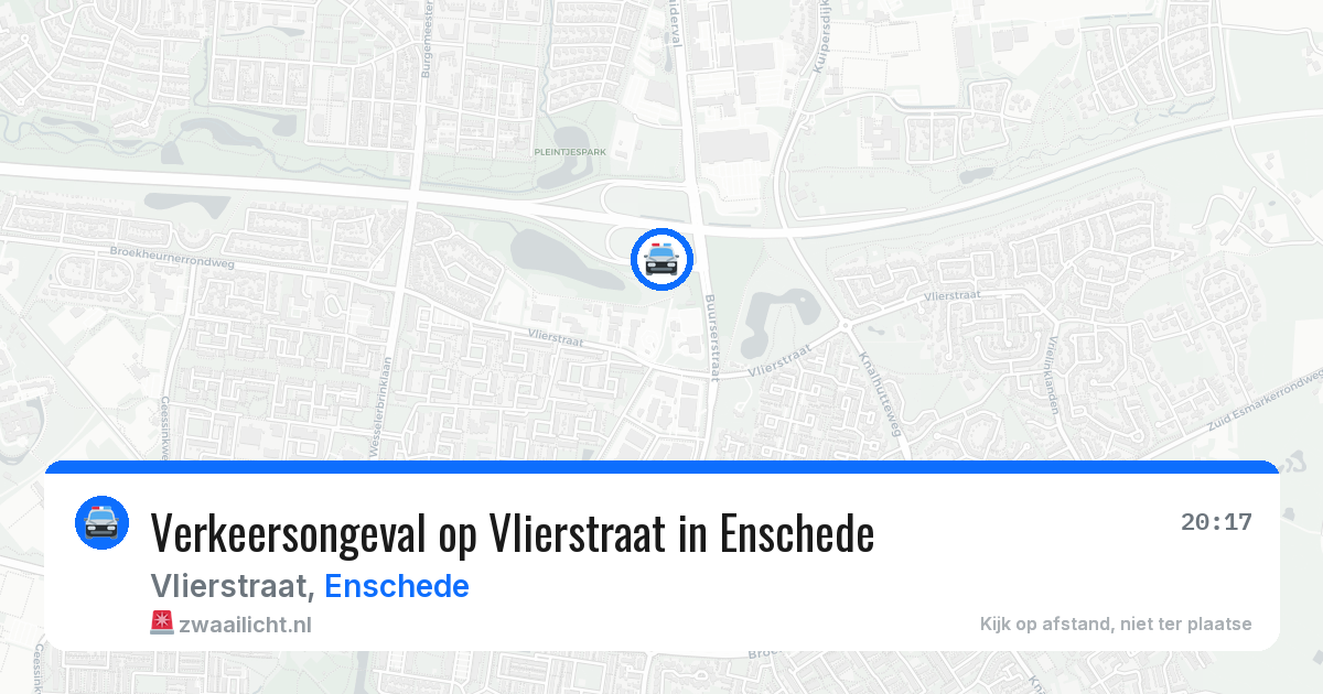 Verkeersongeval op Vlierstraat in Enschede — 11 aug 2026