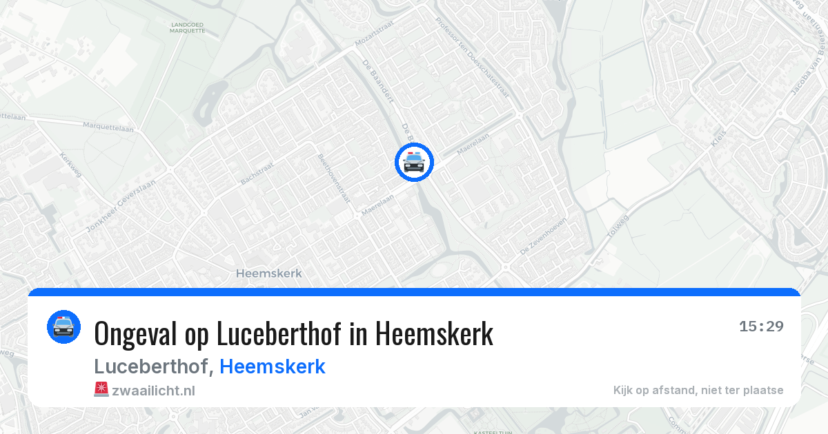Ongeval op Luceberthof in Heemskerk — 11 mei 2026