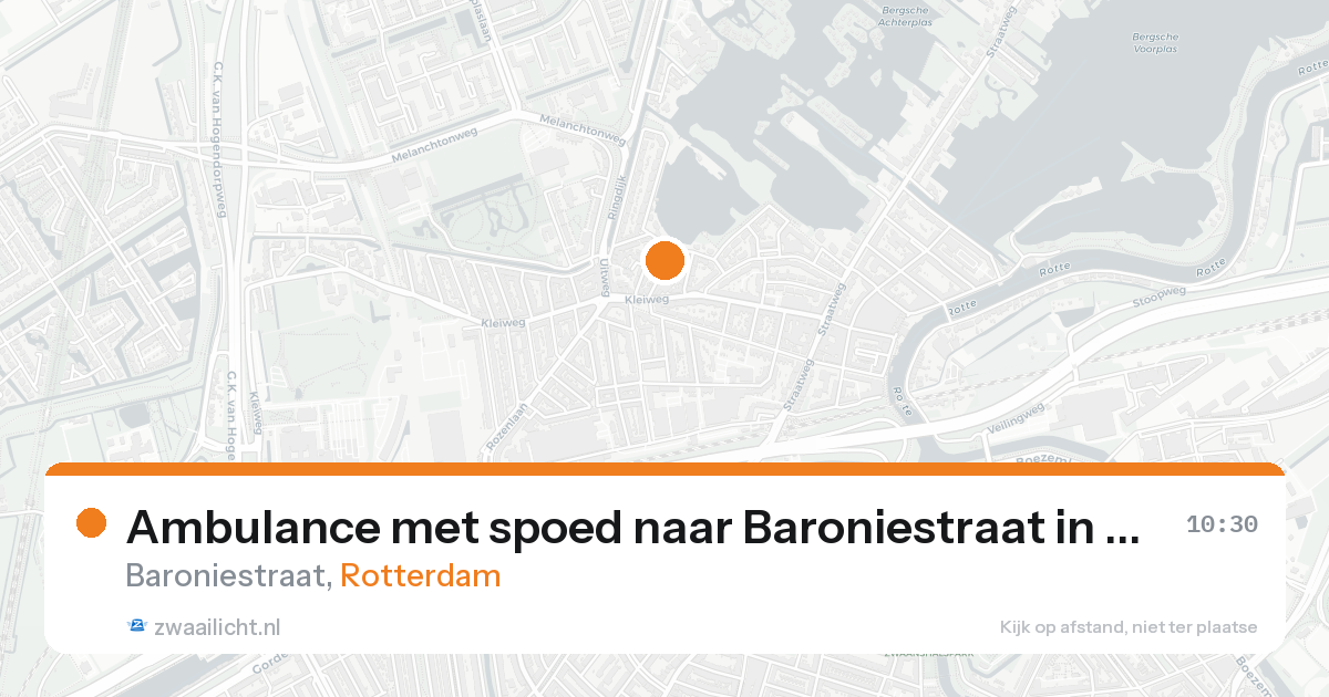 Ambulance met spoed naar Baroniestraat in Rotterdam — 7 feb 2026