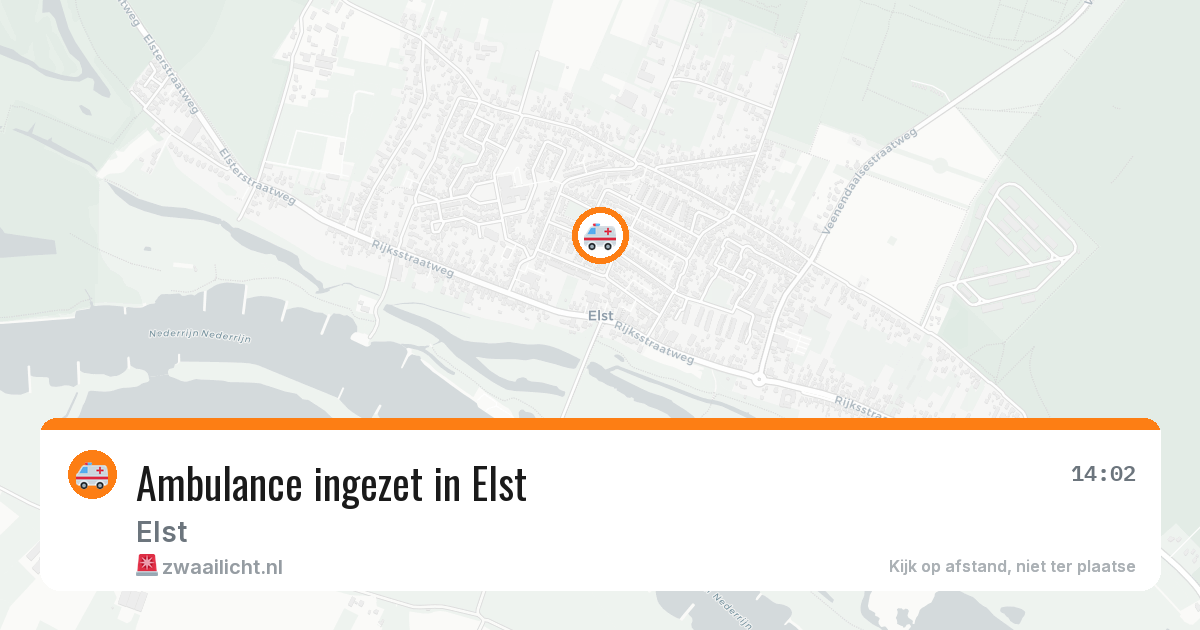 Ambulance ingezet in Elst — 5 feb 2026