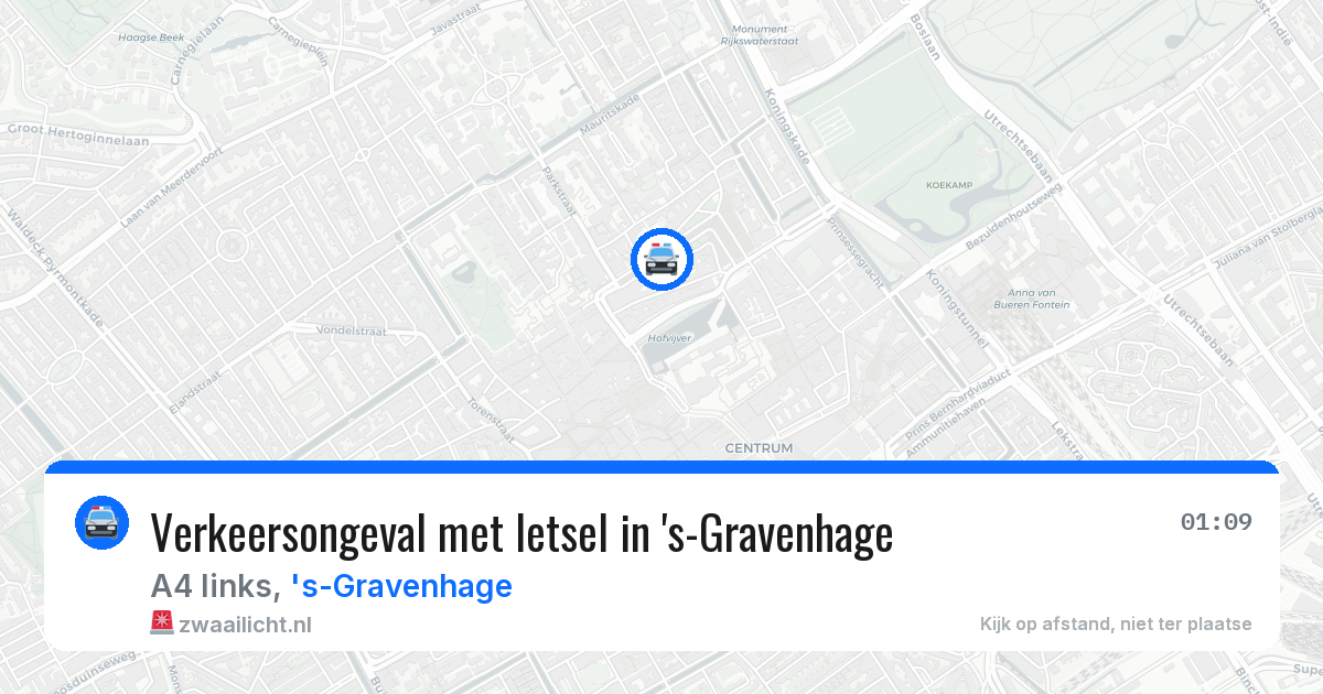 Verkeersongeval met letsel in 's-Gravenhage — 15 mei 2026