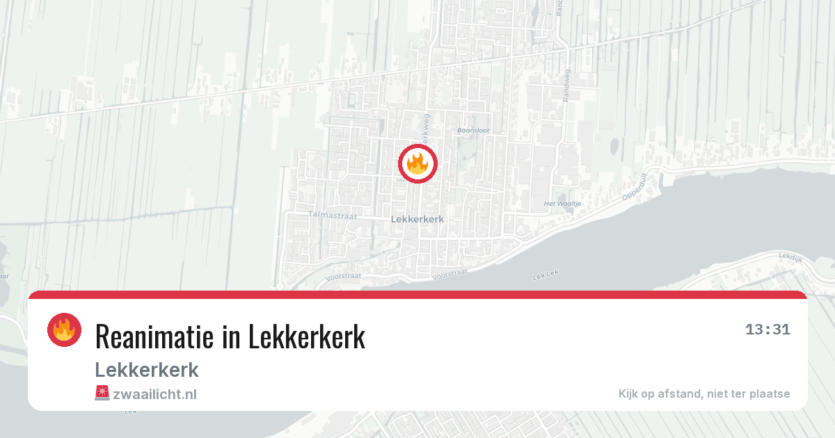 Reanimatie in Lekkerkerk — 15 jun 2026