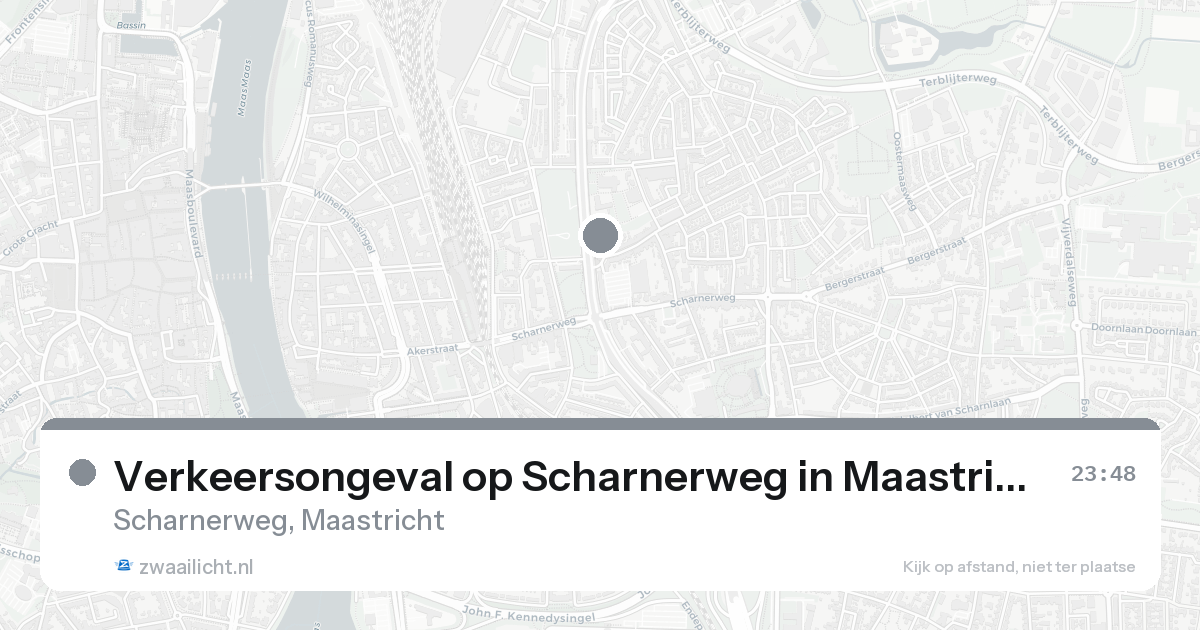 Verkeersongeval op Scharnerweg in Maastricht — 22 aug 2026