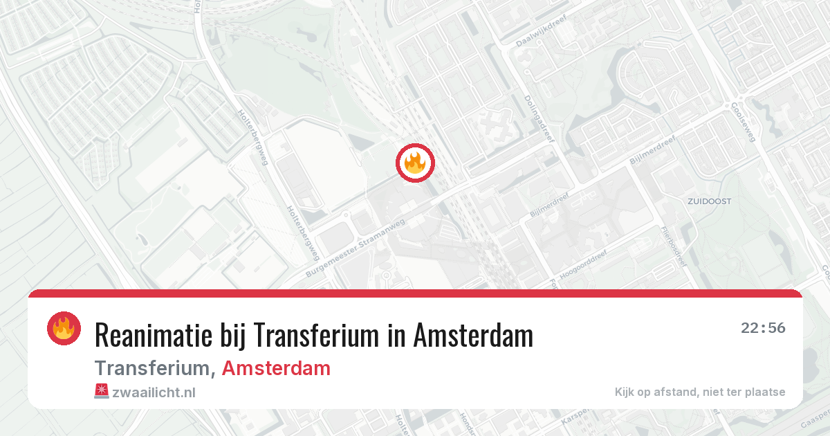 Reanimatie bij Transferium in Amsterdam — 28 jan 2026