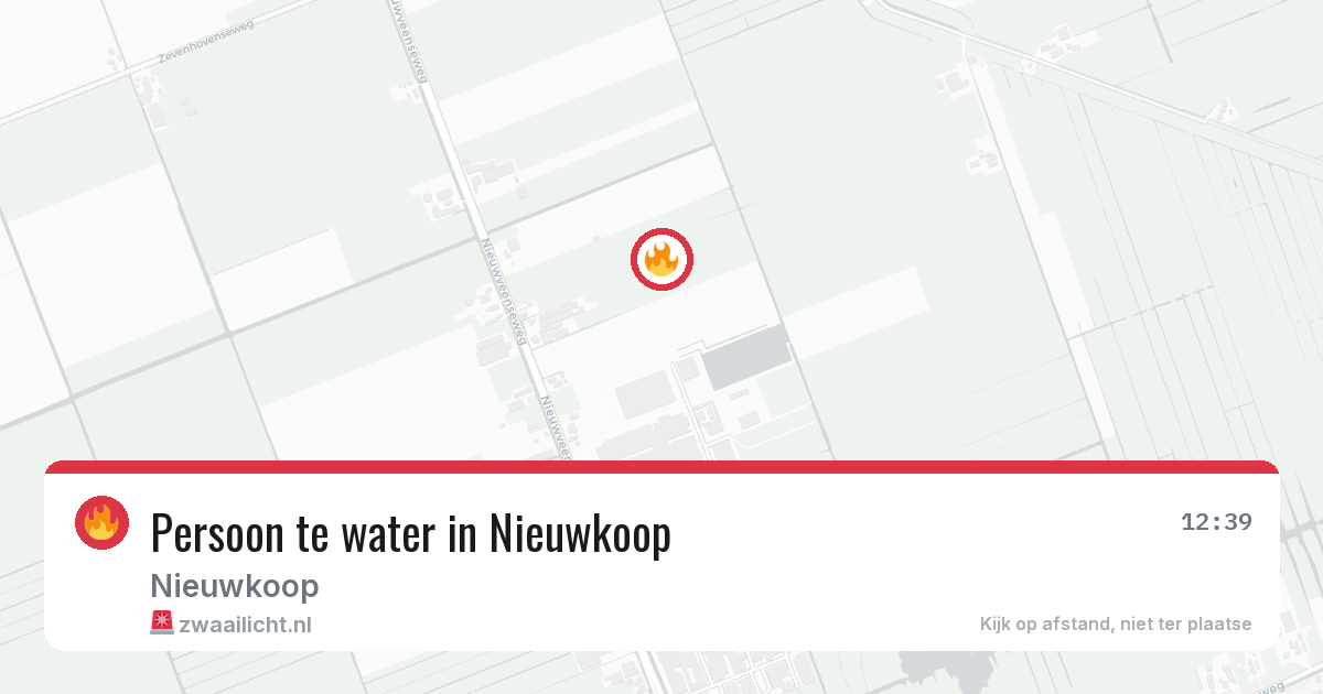 Persoon te water in Nieuwkoop — 28 apr 2026