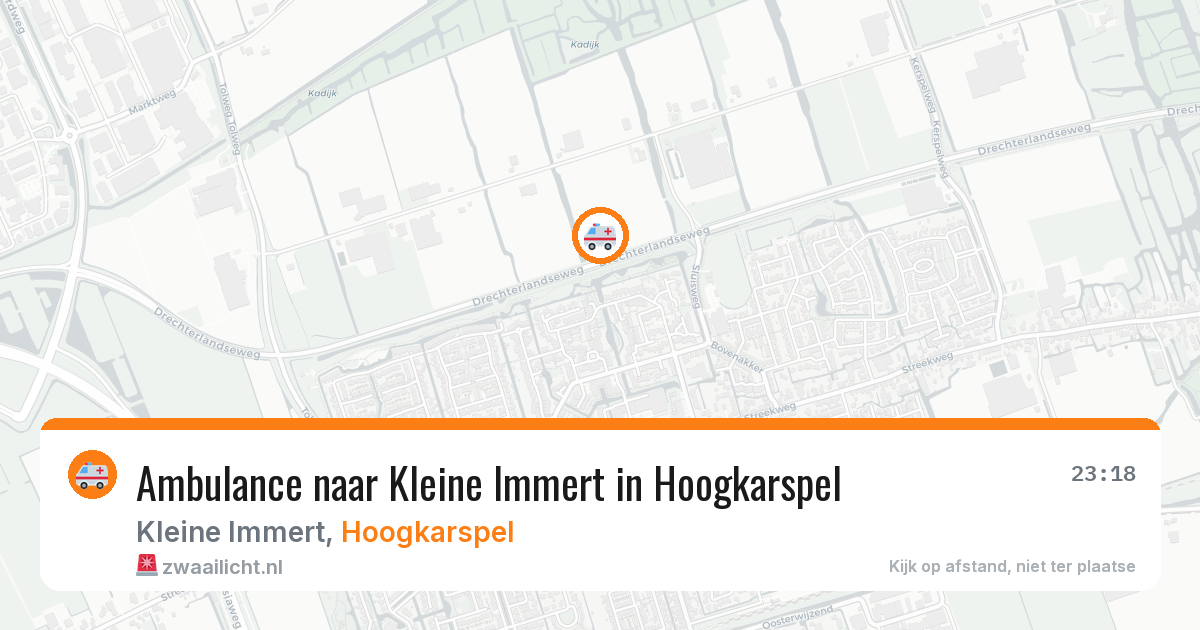 Ambulance naar Kleine Immert in Hoogkarspel — 11 aug 2026