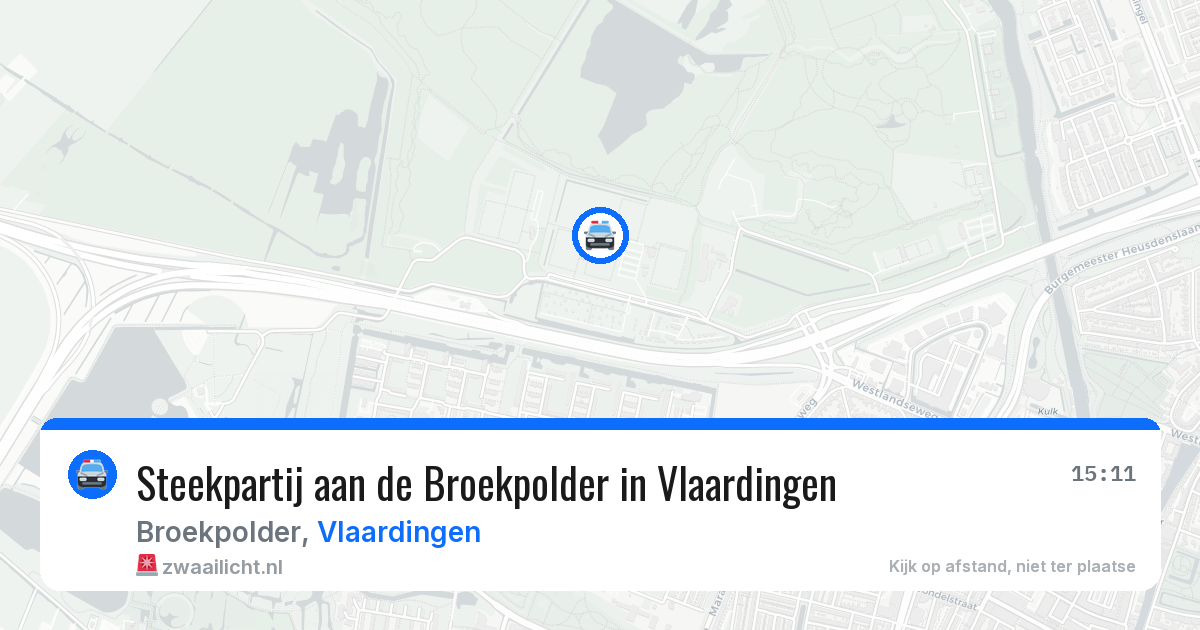 Steekpartij aan de Broekpolder in Vlaardingen — 16 jun 2026