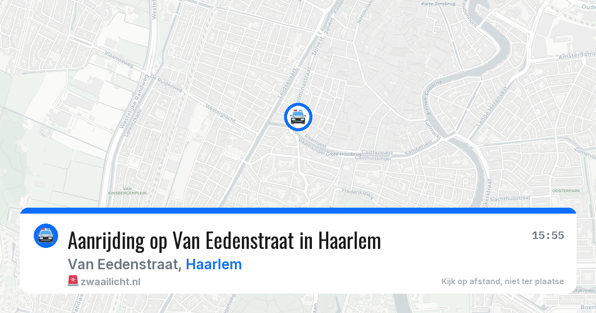 Aanrijding op Van Eedenstraat in Haarlem — 12 aug 2026