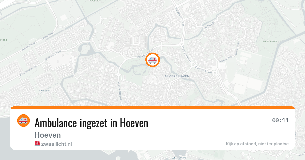 Ambulance ingezet in Hoeven — 22 mei 2026