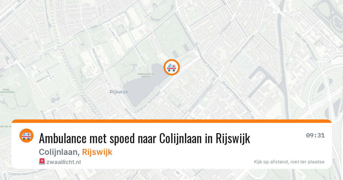 Ambulance met spoed naar Colijnlaan in Rijswijk — 28 jun 2026