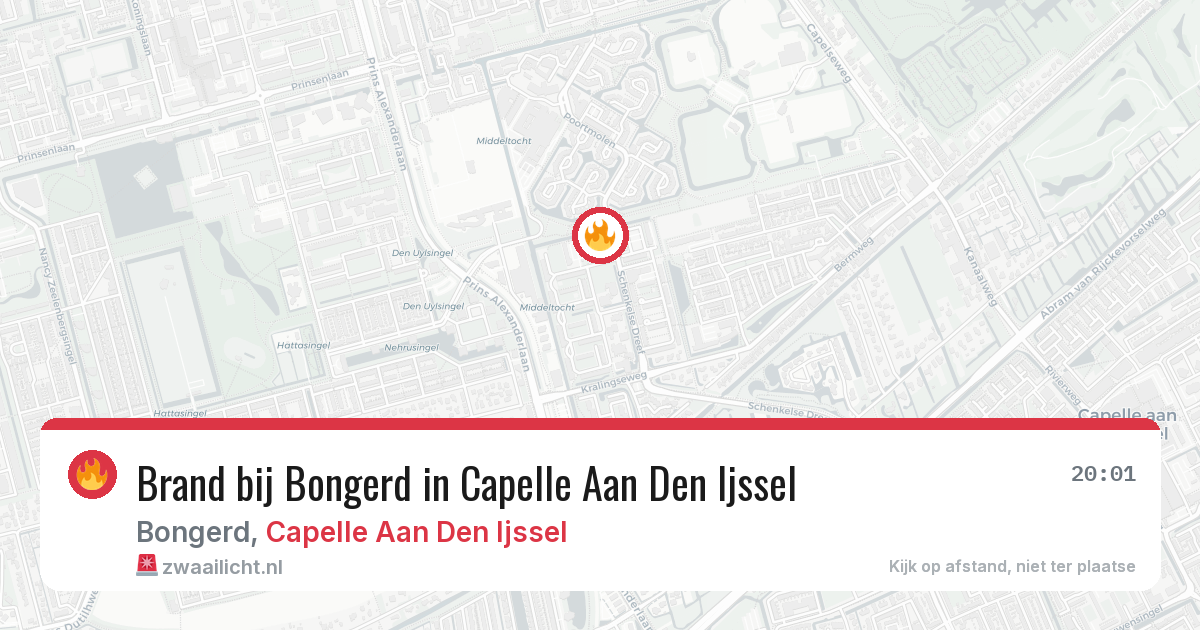 Brand bij Bongerd in Capelle Aan Den Ijssel — 11 mei 2026