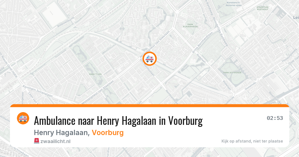 Ambulance naar Henry Hagalaan in Voorburg — 30 jul 2026
