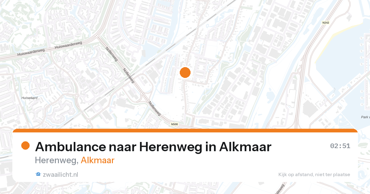 Ambulance naar Herenweg in Alkmaar — 27 aug 2026
