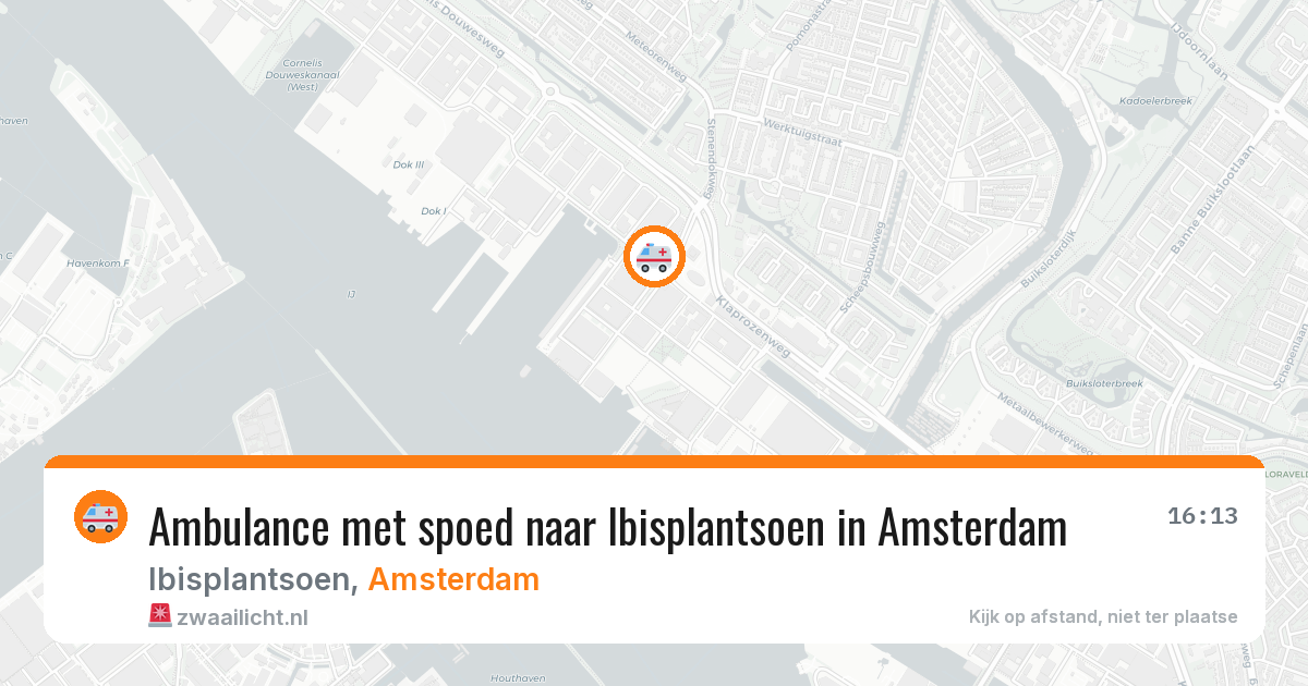 Ambulance met spoed naar Ibisplantsoen in Amsterdam — 27 apr 2026