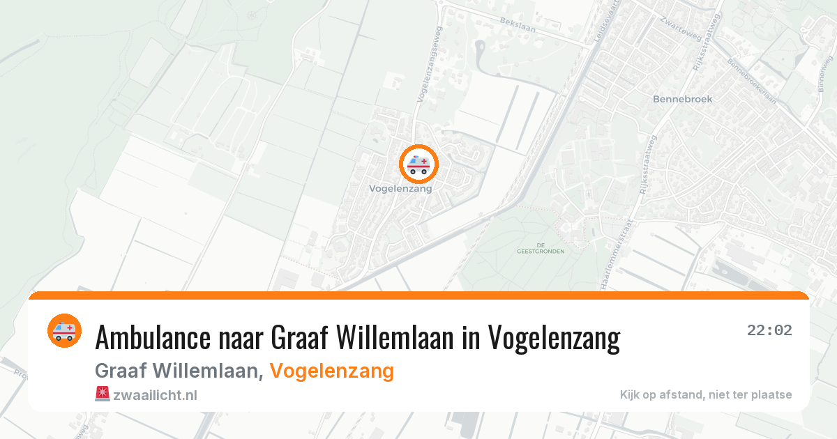Ambulance naar Graaf Willemlaan in Vogelenzang — 5 apr 2026