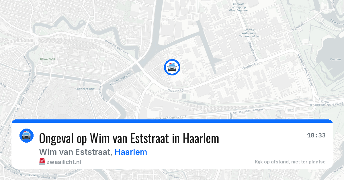 Ongeval op Wim van Eststraat in Haarlem — 27 mrt 2026