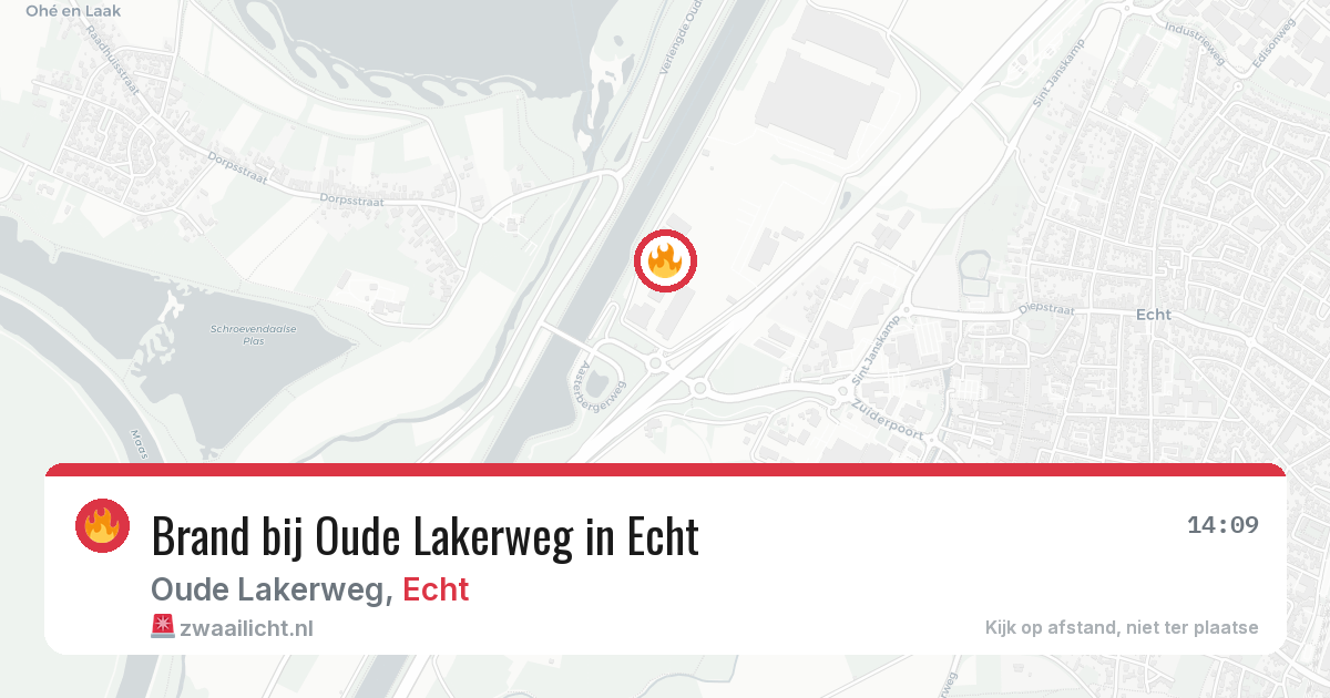 Brand bij Oude Lakerweg in Echt — 7 apr 2026