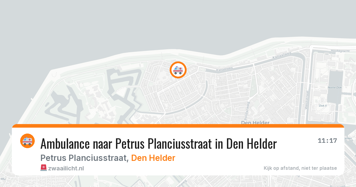Ambulance naar Petrus Planciusstraat in Den Helder — 14 apr 2026