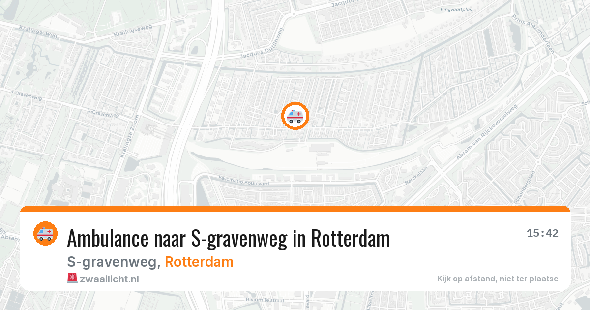 Ambulance naar S-gravenweg in Rotterdam — 31 jul 2026
