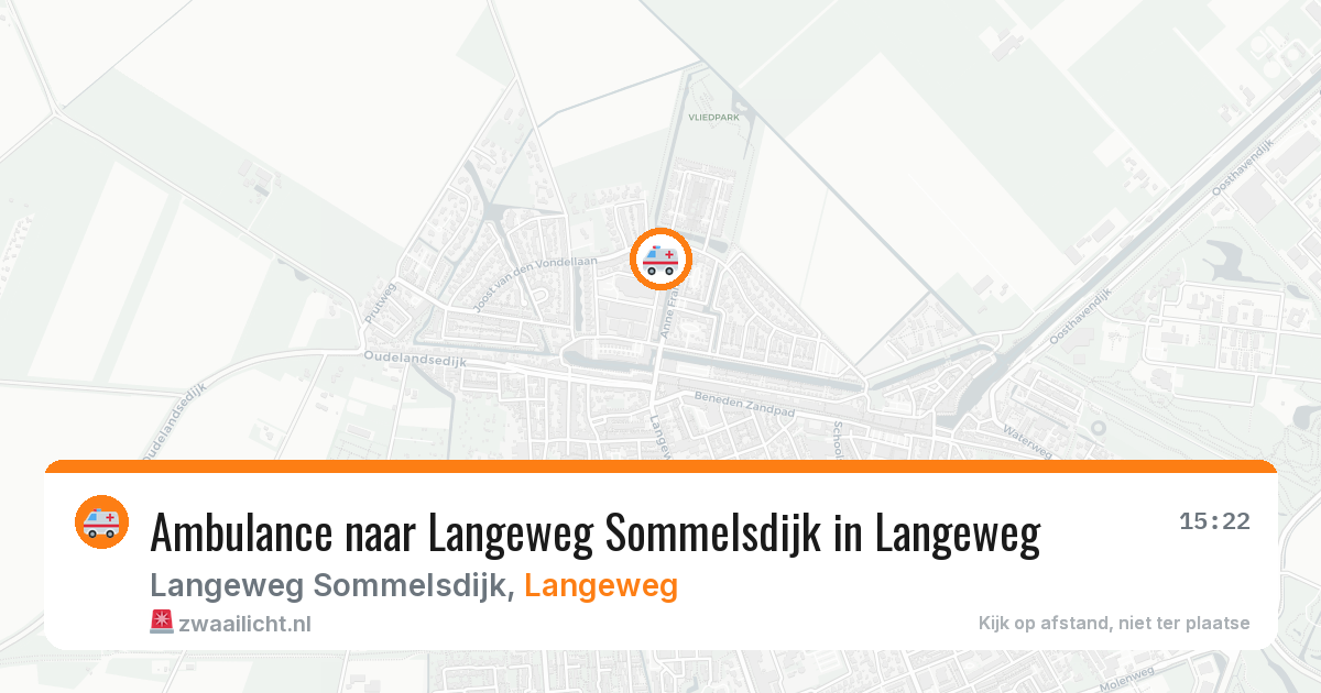 Ambulance naar Langeweg Sommelsdijk in Langeweg — 8 jun 2026