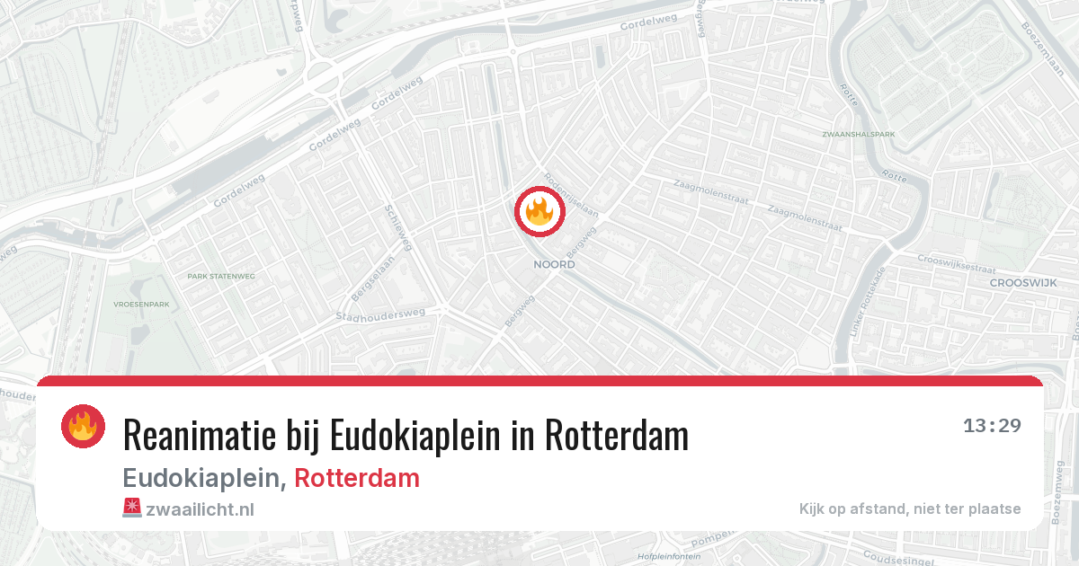 Reanimatie bij Eudokiaplein in Rotterdam — 7 jul 2026