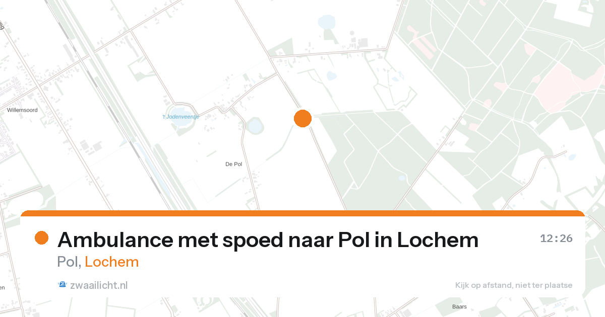 Ambulance met spoed naar Pol in Lochem — 26 aug 2026