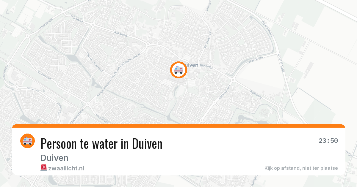Persoon te water in Duiven — 18 feb 2026