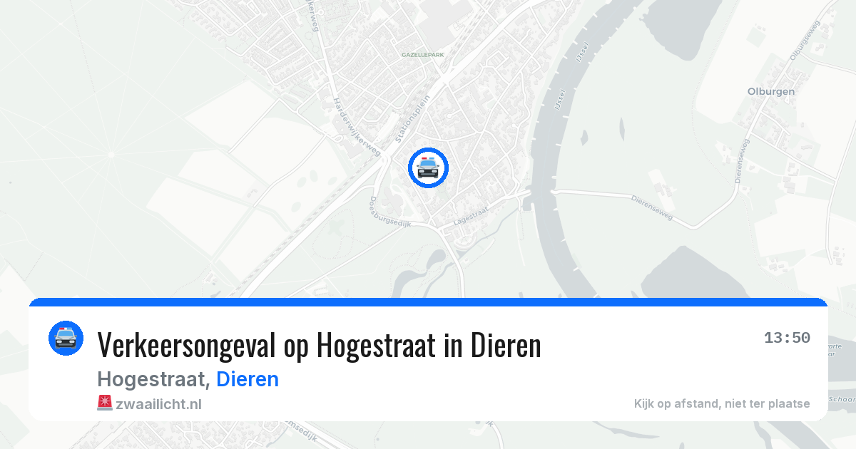 Verkeersongeval op Hogestraat in Dieren — 6 aug 2026