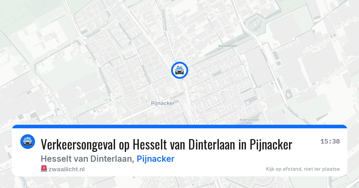 Verkeersongeval op Hesselt van Dinterlaan in Pijnacker — 20 jan 2026