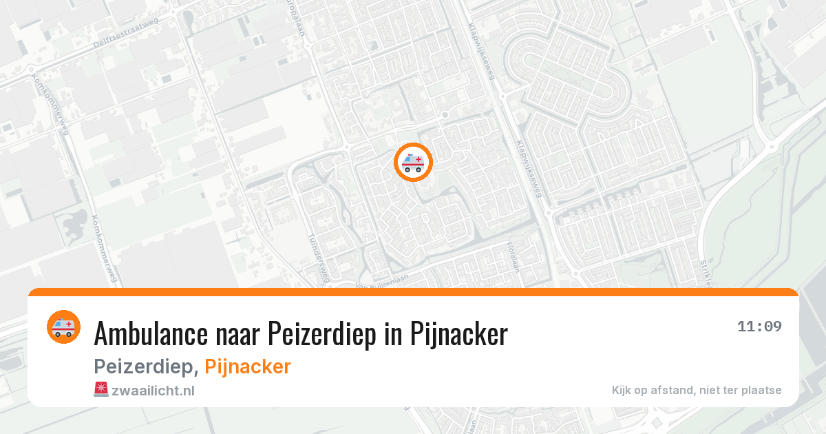 Ambulance naar Peizerdiep in Pijnacker — 8 apr 2026