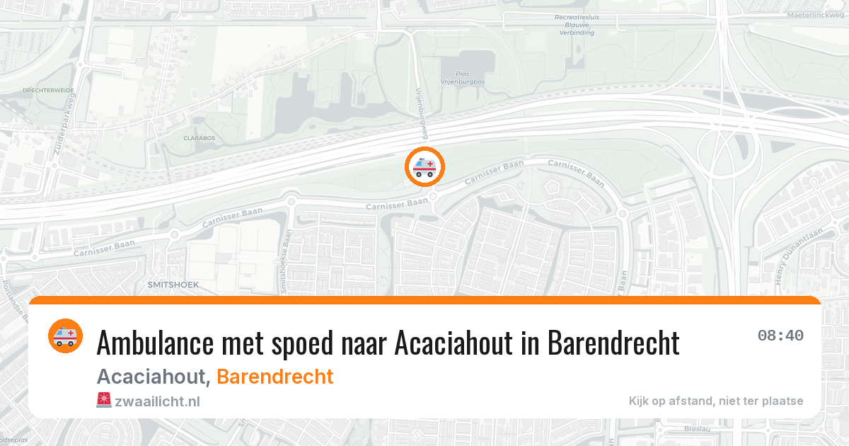 Ambulance met spoed naar Acaciahout in Barendrecht — 11 apr 2026